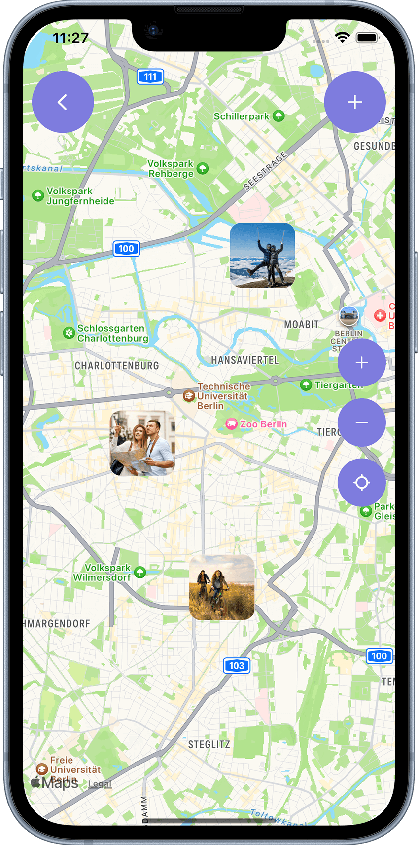 VMESTE app secondary screen